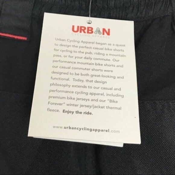 Urban Cycling Apparel Black The Single Tracker Shorts $90 NWT XL - Picture 8 of 10